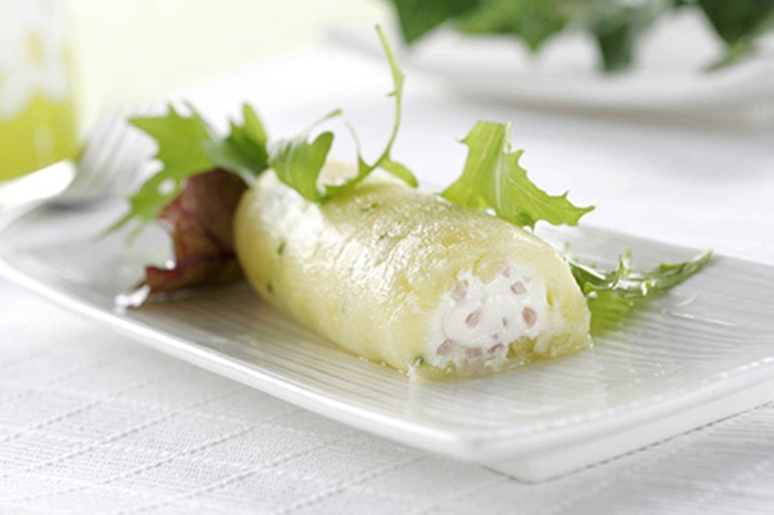 Brazo De Gitano De Patata Y Philadelphia Jamon