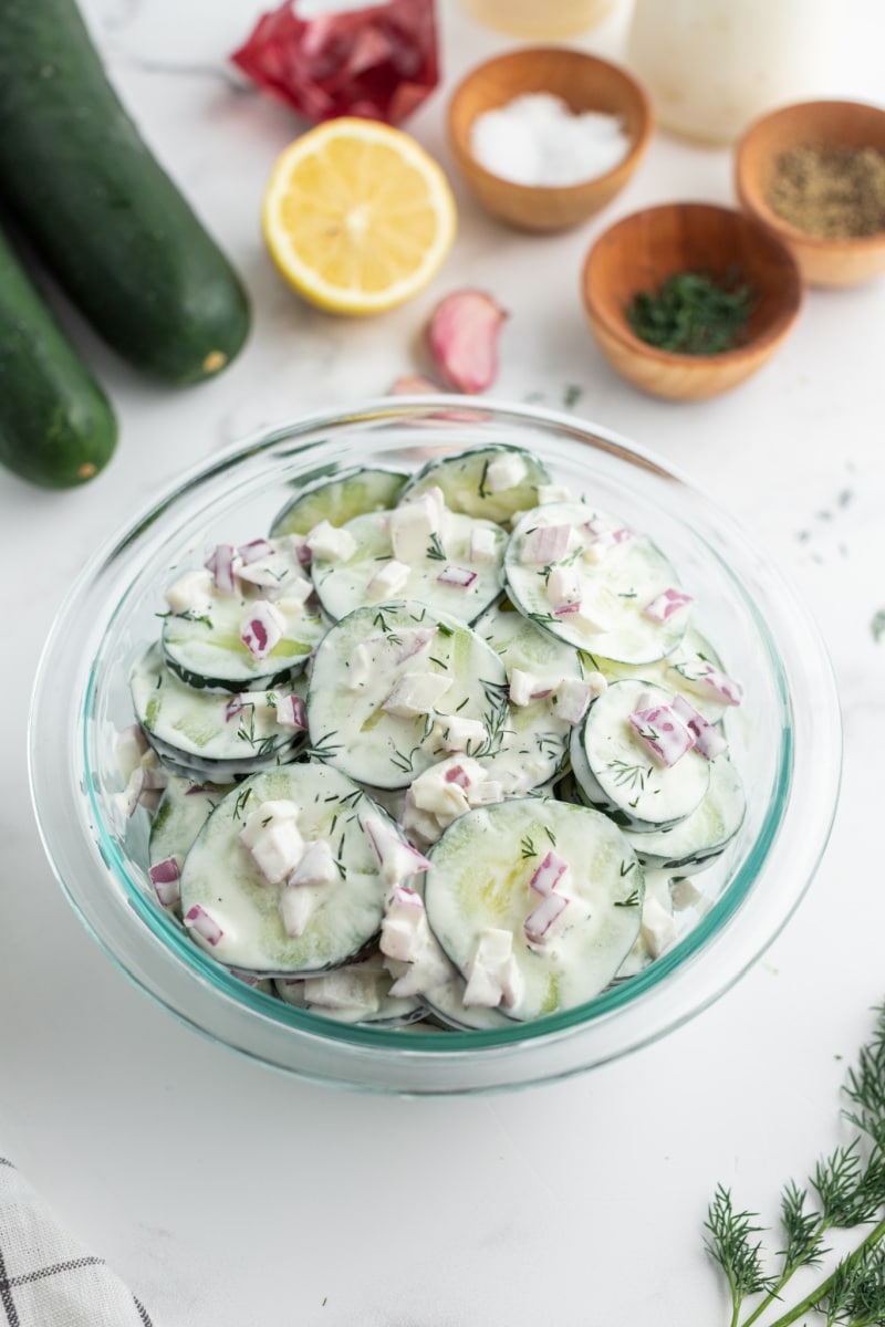 Creamy Cucumber Salad 1